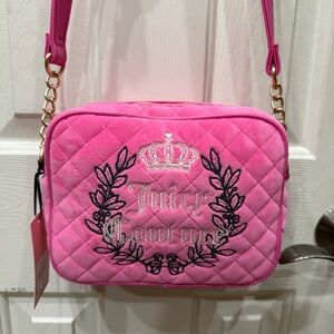Juicy Couture Pink Quilted Crossbody Bag